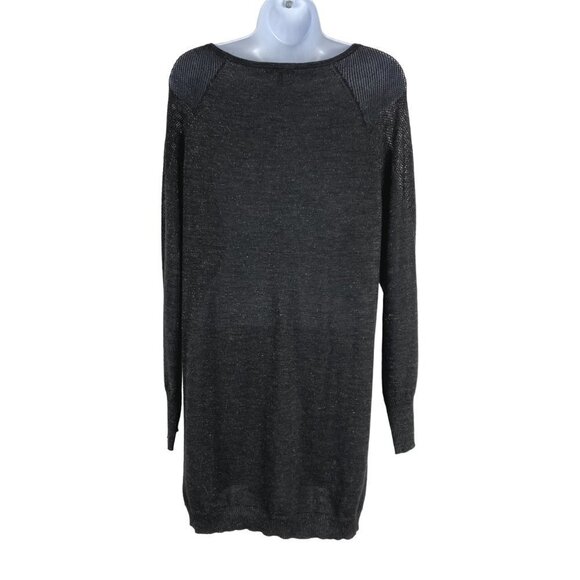 Eileen Fisher Tunic Sweater‎ Top Medium Merino Wool Blend Metallic DR-997 - Picture 6 of 8